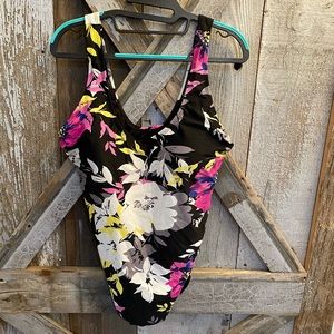 Beach belle floral one piece swimsuit